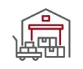 Graphic of a warehouse, highlighting the need for commercial pest control in warehouses and retail spaces.