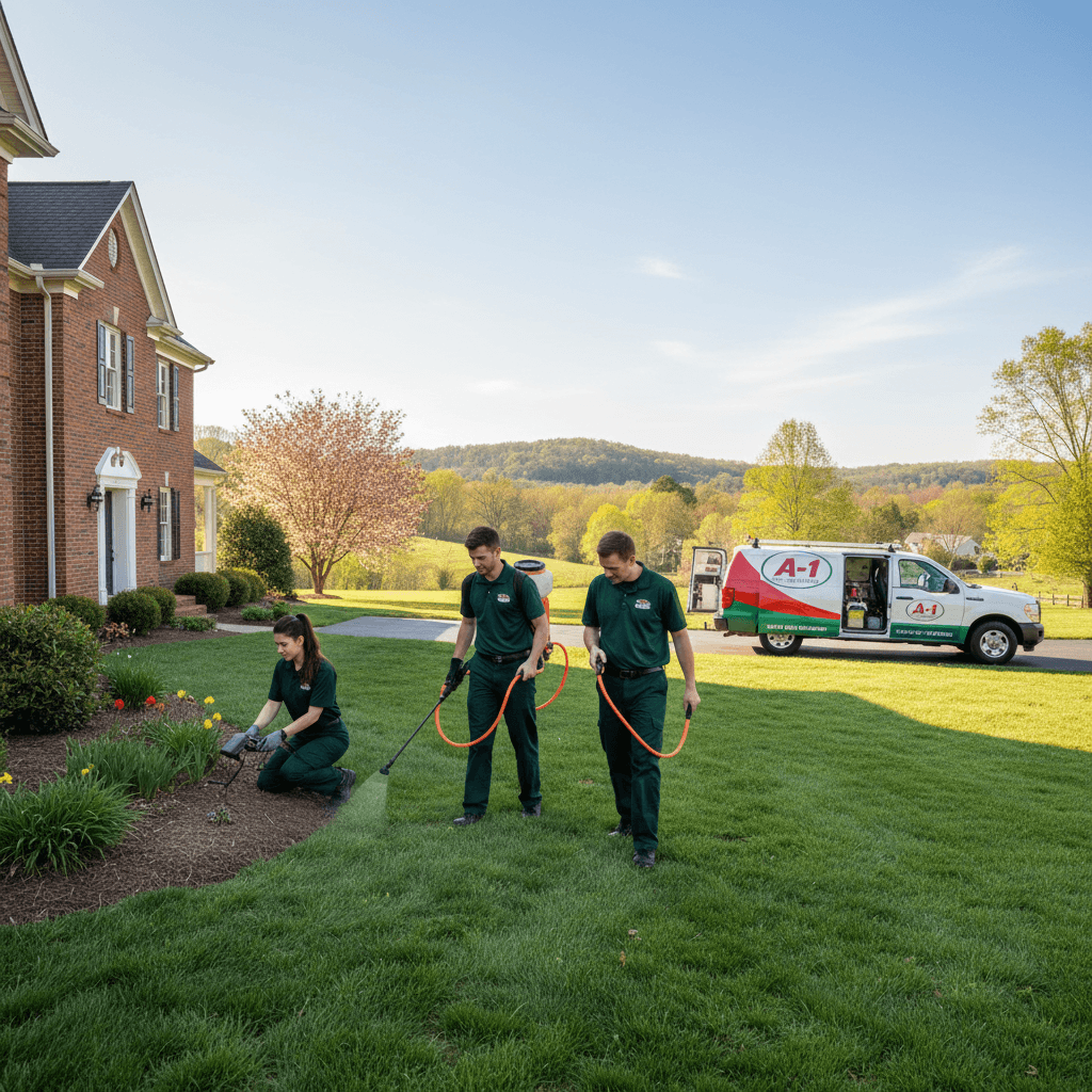 Spring pest control in NC tips
